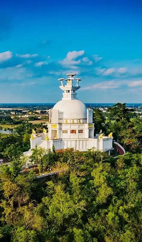 Dhauli Hill Shanti Stupa Peace Pagoda Bhubaneswar