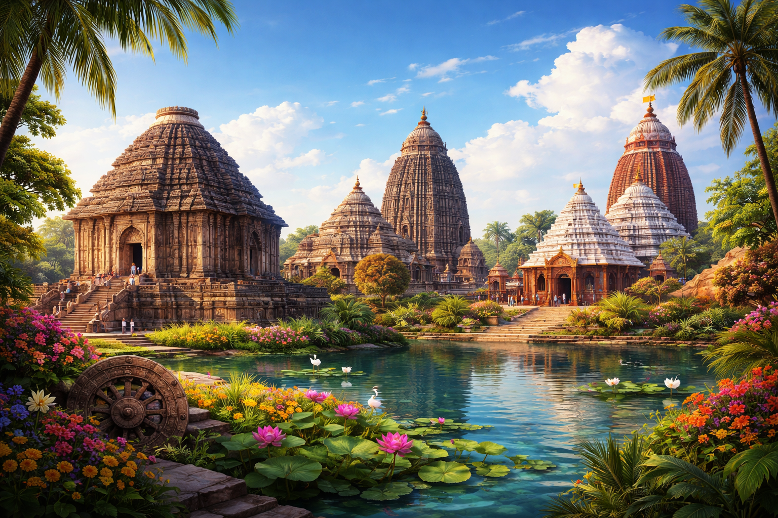 Odisha golden triangle tour taxi — Bhubaneswar Konark Puri