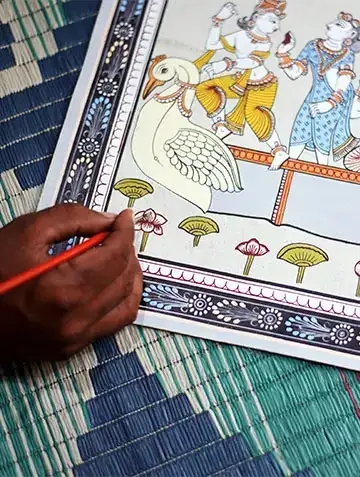 Puri to Raghurajpur taxi for Pattachitra craft village visit