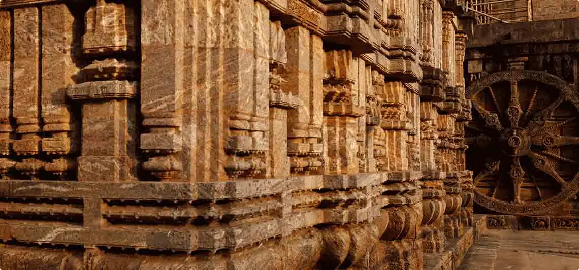 Konark Sun Temple stone wheel